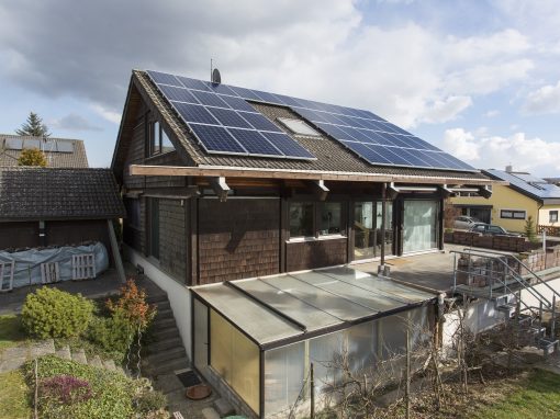 Photovoltaikanlage mit Westausrichtung und Wärmepumpe in Hechingen