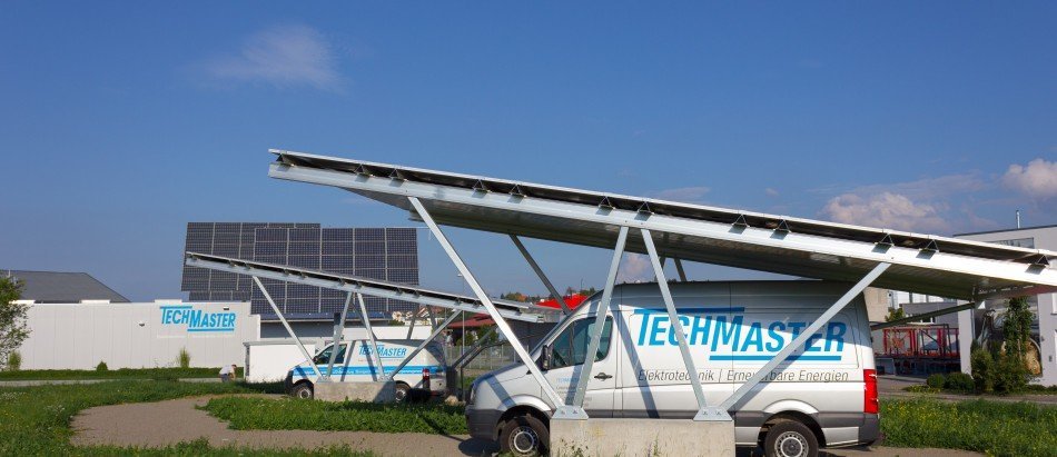 Techmaster Powerport: Solar-Carport mit knapp 10 kWp