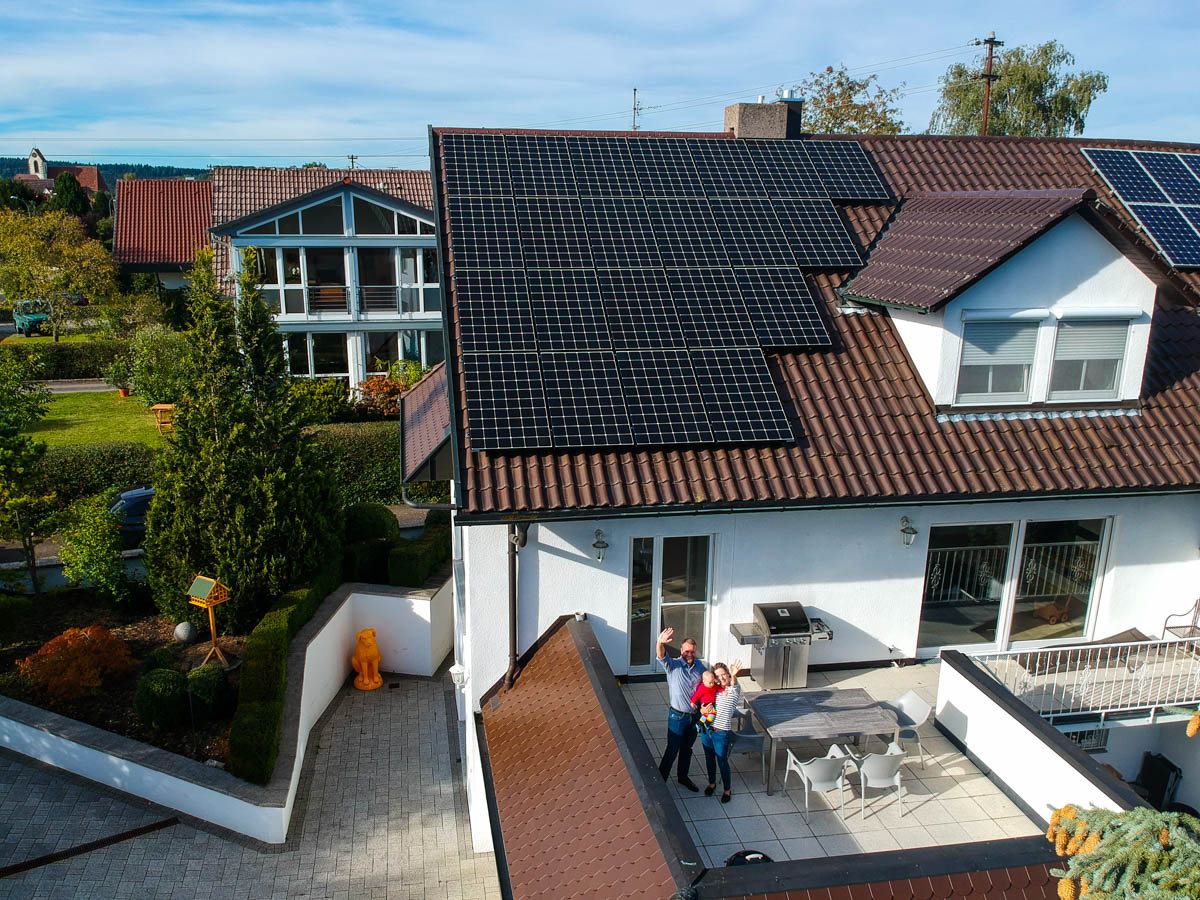 Photovoltaikanlage mit Stromspeicher in Photovoltaikanlage mit Stromspeicher in Horb - Bildechingen