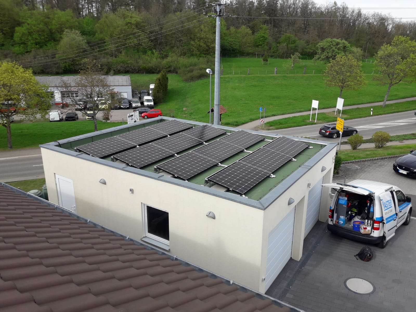 Photovoltaikanlage auf Einfamilienhaus in Bodelshausen