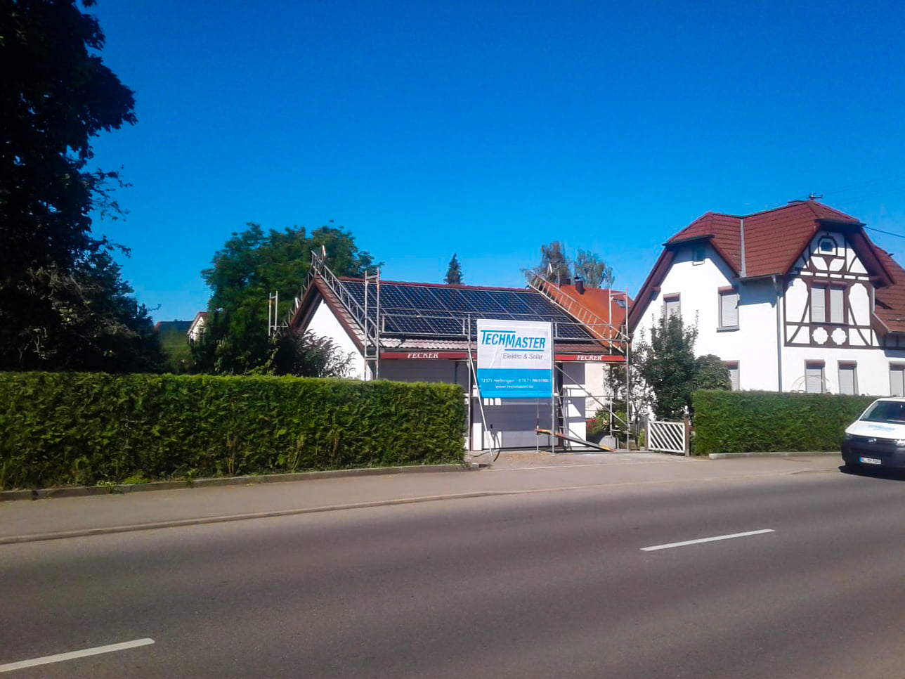 Photovoltaikanlage auf Einfamilienhaus in Hechingen