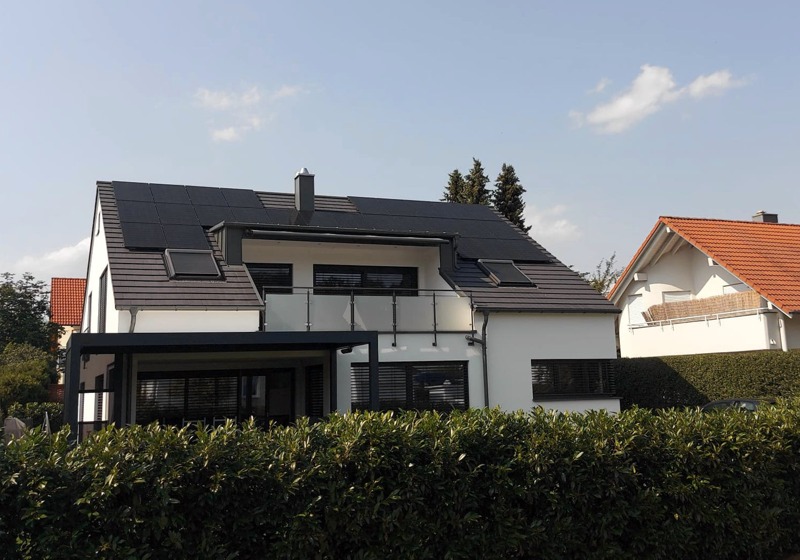 Photovoltaikanlage auf Einfamilienhaus in Kusterdingen