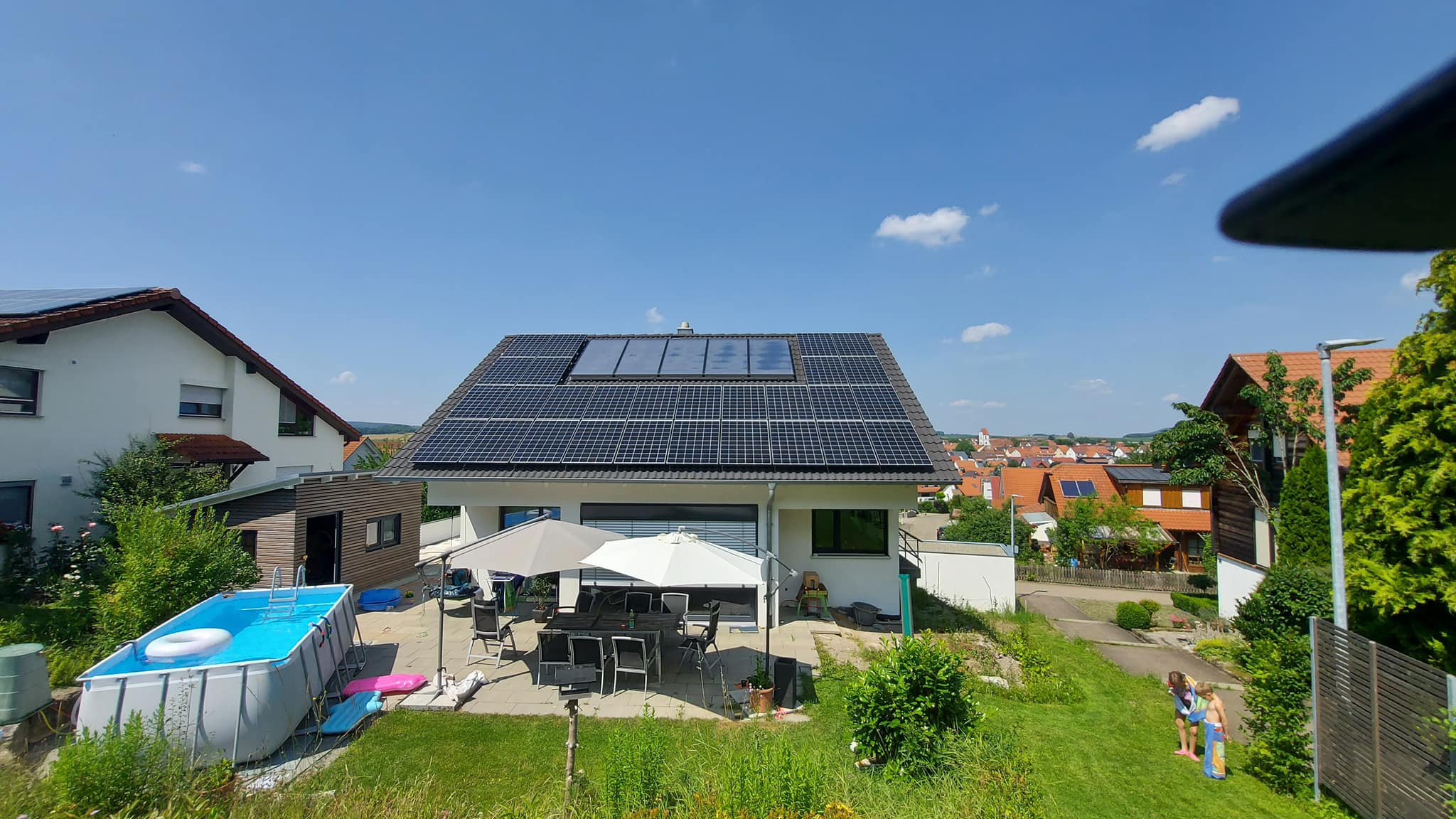 Photovoltaikanlage auf Einfamilienhaus in Hirrlingen